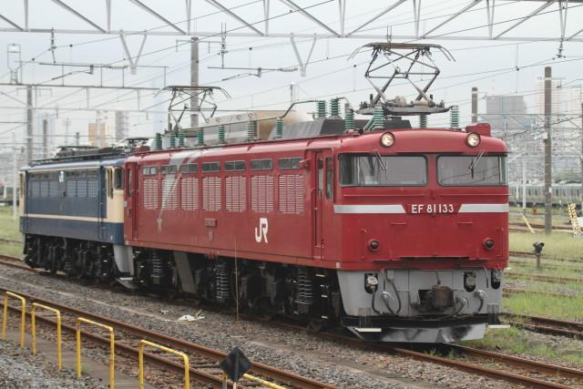 EF81 133牽引EF65 1106廃回 & EF81 81水戸ホキ工臨5