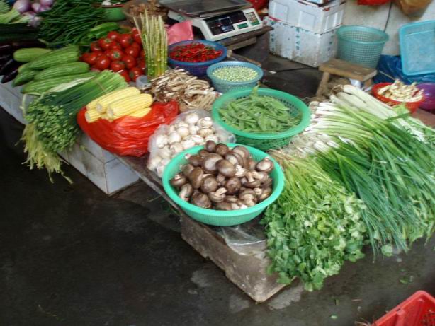 桂林市場　野菜