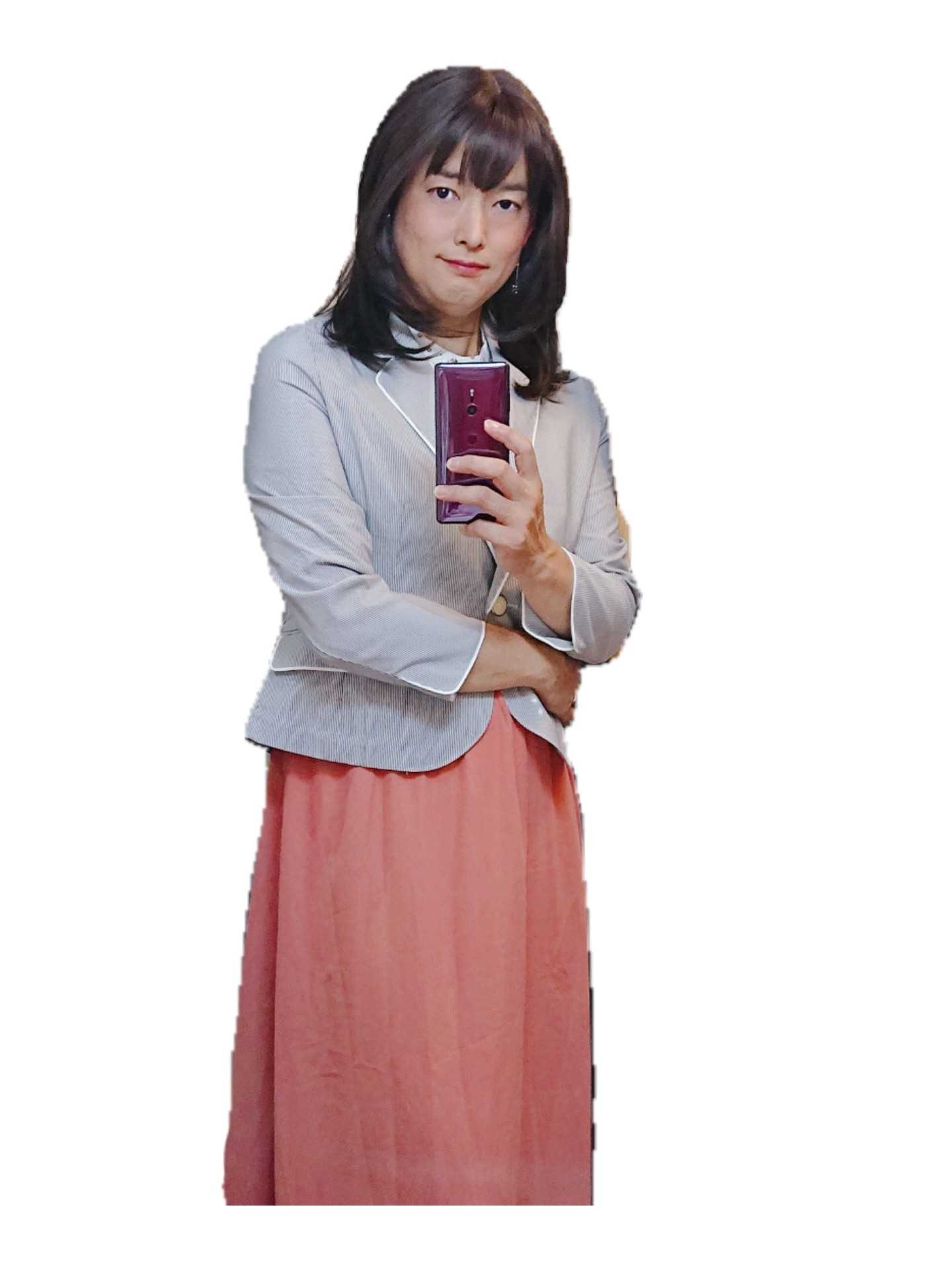 お気に入りスカート ～シフォンスカート(コーラルピンク)～ | 優子の女装ブログ始めました - 楽天ブログ