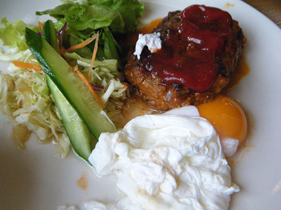 シェフの「トマト煮込みハンバーグ」-2♪