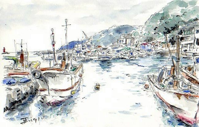 真鶴半島・・水彩画 | 野良の風 - 楽天ブログ