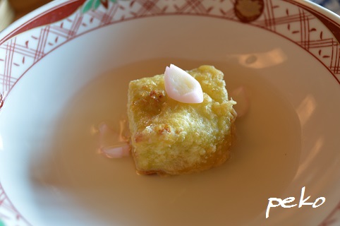 蒸物うぐいす豆腐