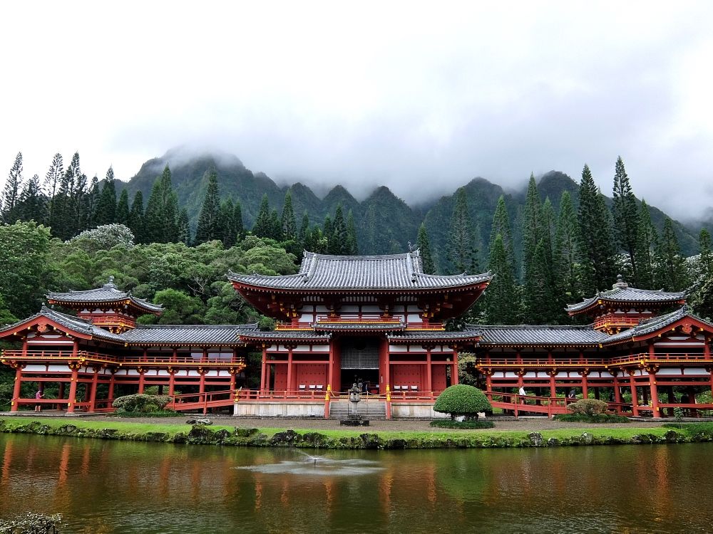 ハワイ オアフ 平等院 寺院 日本  
