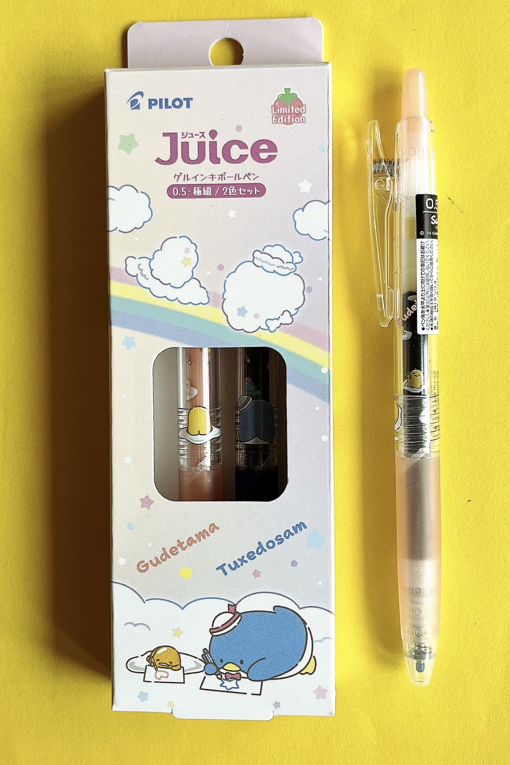 購入】PILOT ゲルインキボールペン『ジュース サンリオ
