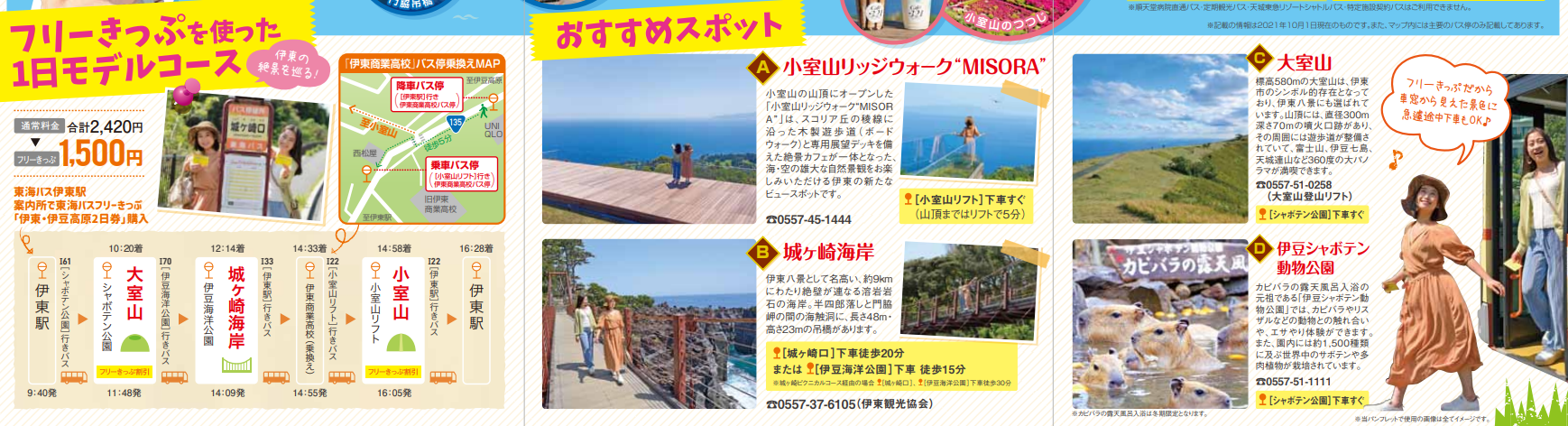 東海バスフリーきっぷがお得にリニューアル 伊豆 ホテル伊東ガーデンの伊東温泉色々ブログ