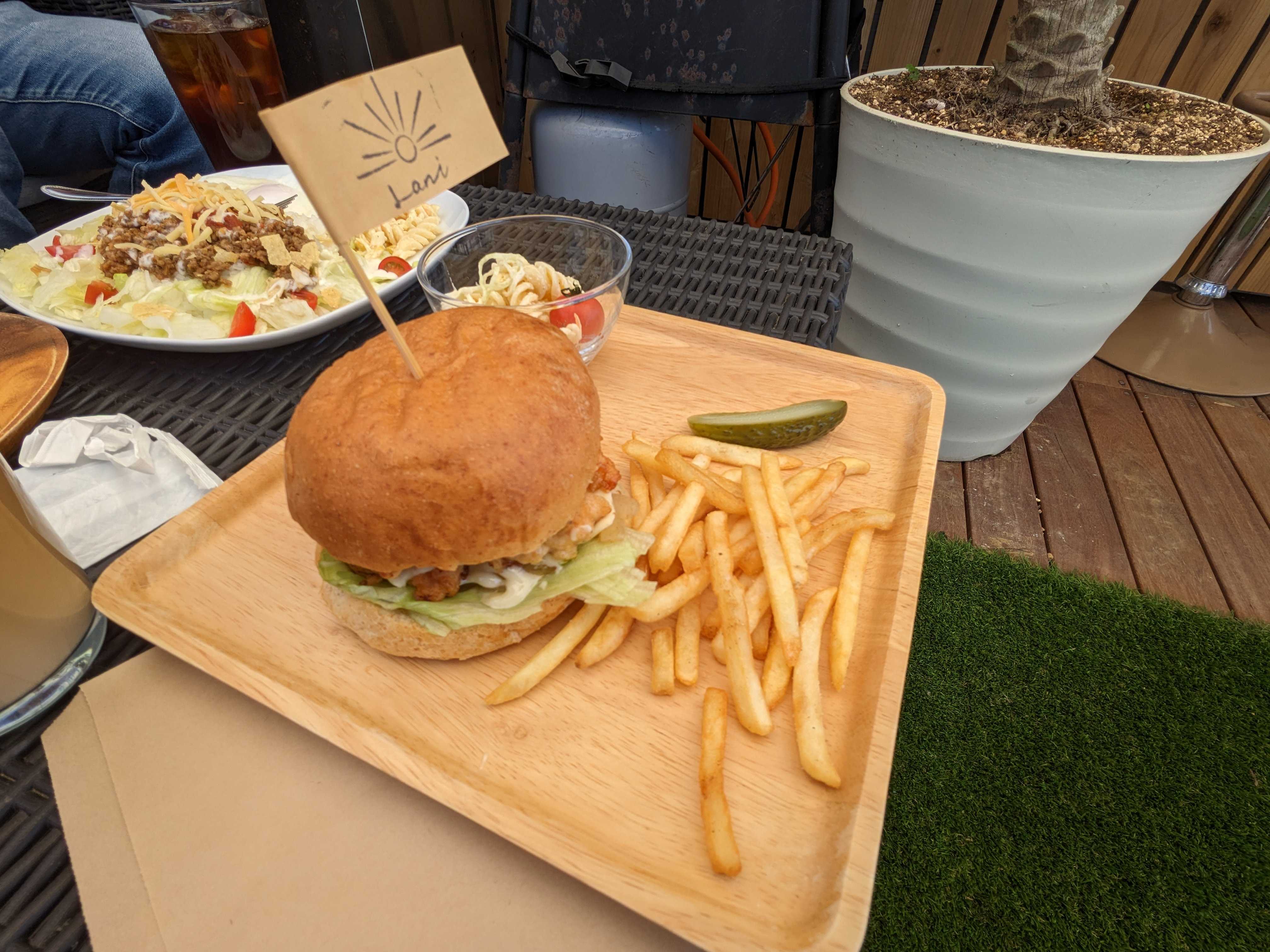 千葉県長生郡ラニバーガー　チキンバーガー