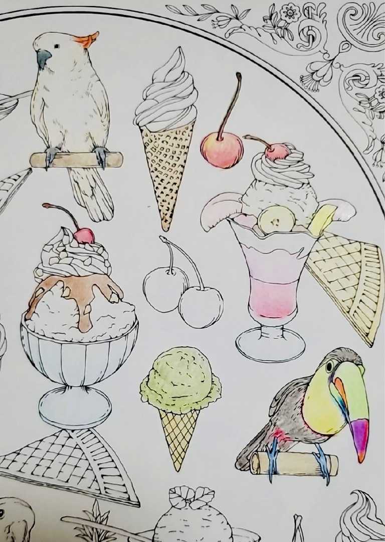 絵に描いた餅 しろまろんのこころ色ブログ 塗り絵と色鉛筆 楽天ブログ