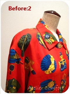 シャツの肩幅 袖丈詰め Atelier Comfortのお仕事 楽天ブログ