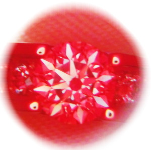 ダイヤモンド０．４３ｃｔ　－０．２２ｃｔ　ピンクゴールド　ダイヤリング