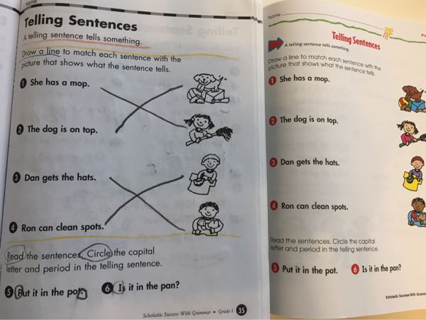 Scholastic Success With Grammar Grade１ 終わり ナツコとコナツとココナツの日々 楽天ブログ