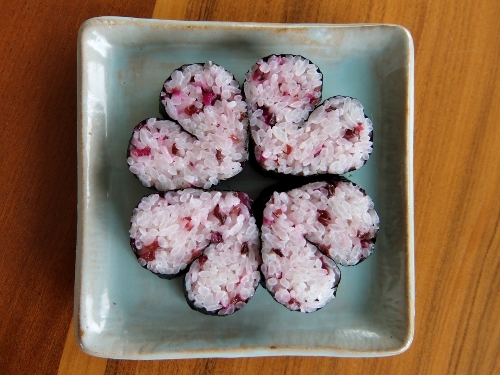 飾り巻き　巻き寿司　お花　ハート