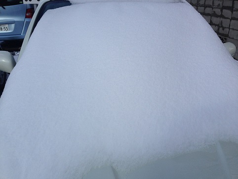 マイカーの雪