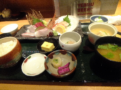 仙台　浜や　刺身定食