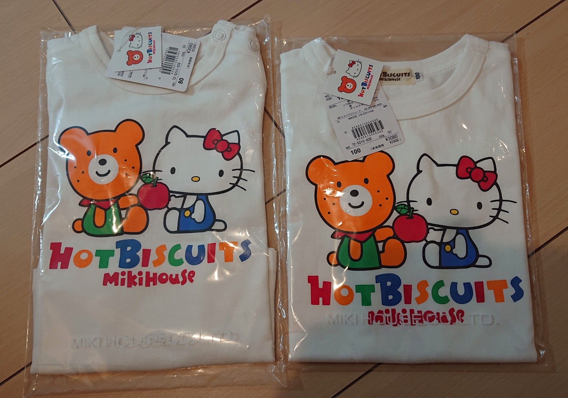 購入品】ホットビスケッツ キティちゃんコラボT | メルのミキハウス 