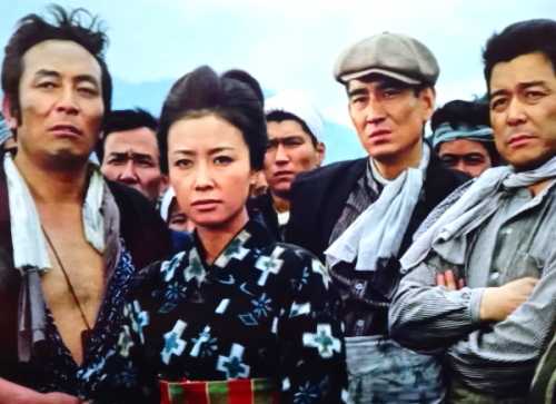 ◇日本侠客伝 花と龍 高倉健/星由里子/藤純子 映画ポスター B2