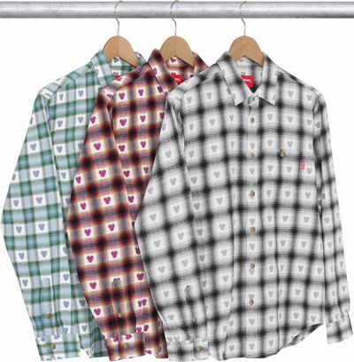 Hearts Plaid Flannel Shirt.jpg