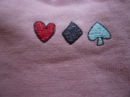 ＫＰニットプランナーアリスｍｉｍｉちゃんトレーナーピンクサイズ１００後ろ刺繍.JPG