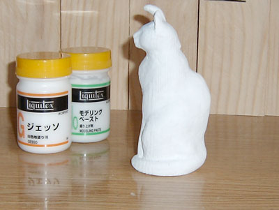 全体にジェッソを塗る3