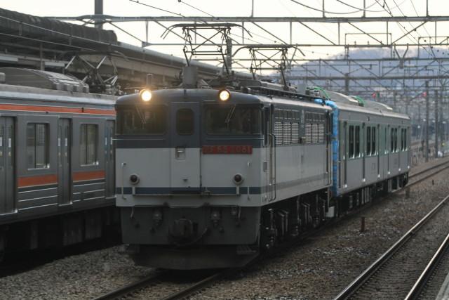 JR烏山線用 EF65 2081＋EV-E301系 甲種2