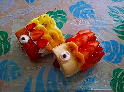 手作り鯉のぼりケーキ