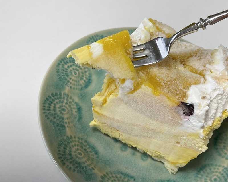 コストコ マンゴームーススコップケーキ を 冷凍してみた コストコ ブログ 別館 Costco