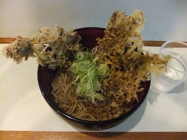 おくとね@新橋の舞茸天そば1