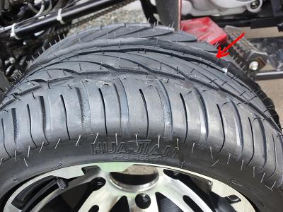 10ｲﾝﾁﾀｲﾔﾒｰｶｰ表示