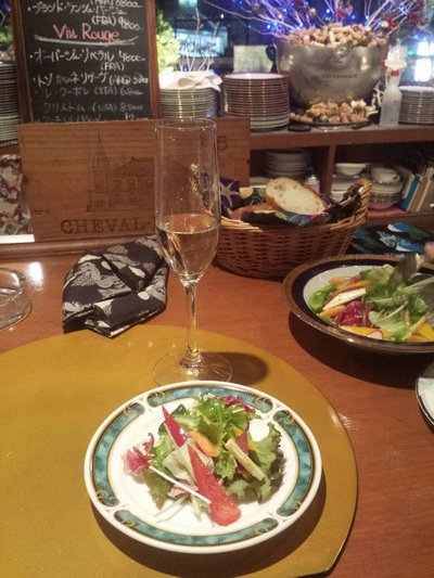 レストランで