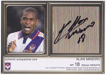 12TEアルビレックス新潟　アラン ミネイロ　直筆サインカード