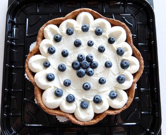 チーズクリームでブルーベリータルト cheese cream blueberry tart