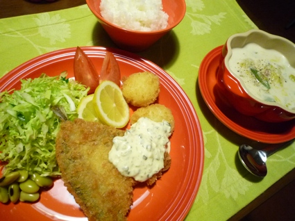 2012.02.02白菜のクリーム煮＆アシ?とホタテのフライ9.jpg