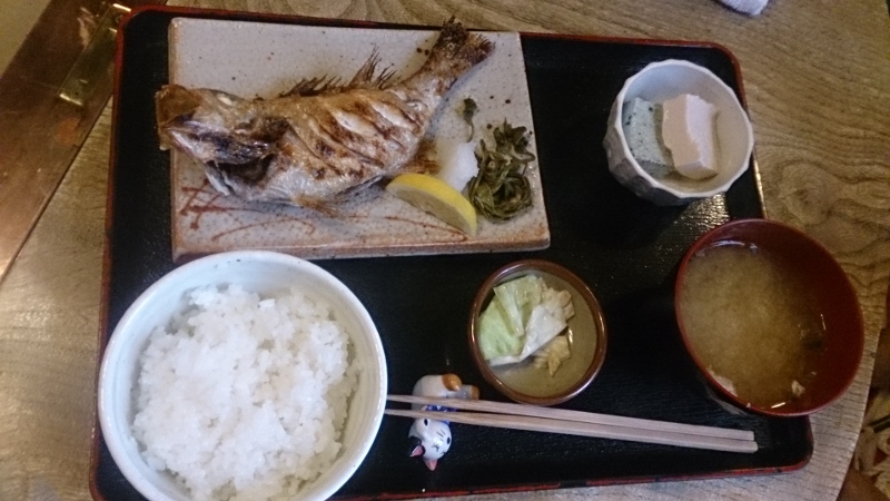 のどぐろ塩焼定食