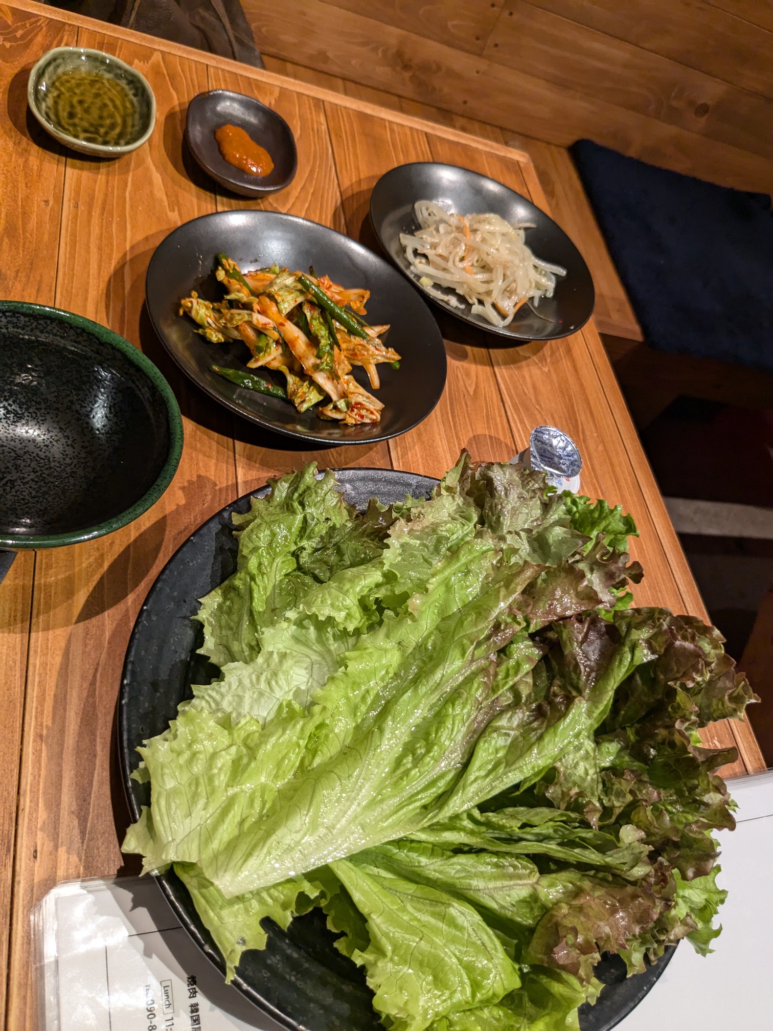 JR津田沼駅　ランチ　焼肉 韓国屋台村　サムギョプサルランチ2人分