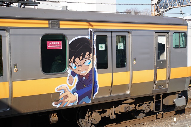 E351系 特急｢ス－パーあずさ｣ & コナン in 阿佐ヶ谷6