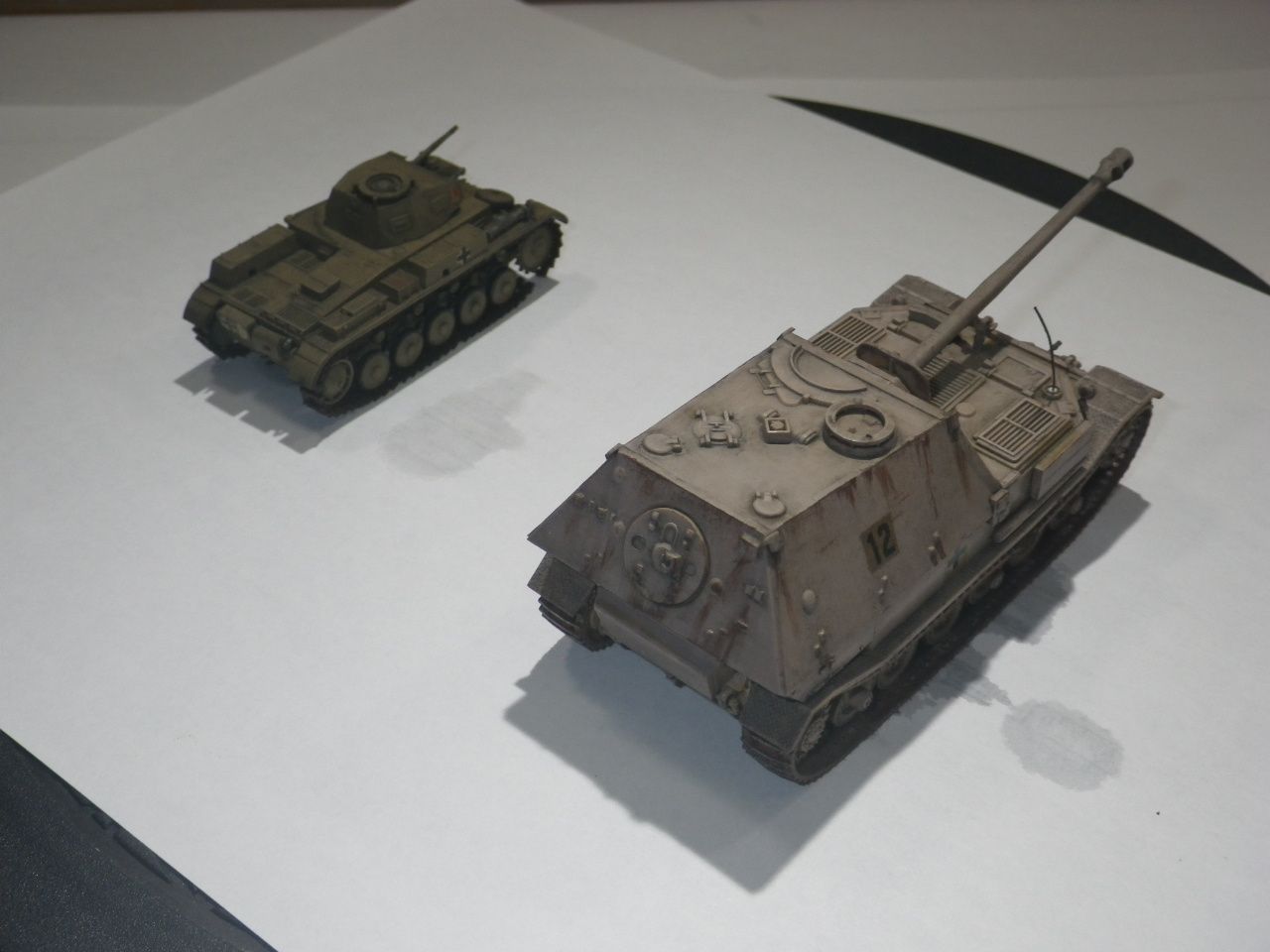 ⑪昭和50年～56年製作小ｽｹｰﾙ戦車群 1／76ﾌｼﾞﾐ・日東 ﾄﾞｲﾂ陸軍②