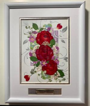 シャボン玉の押し花額 | あとりえ花時計日記 - 楽天ブログ