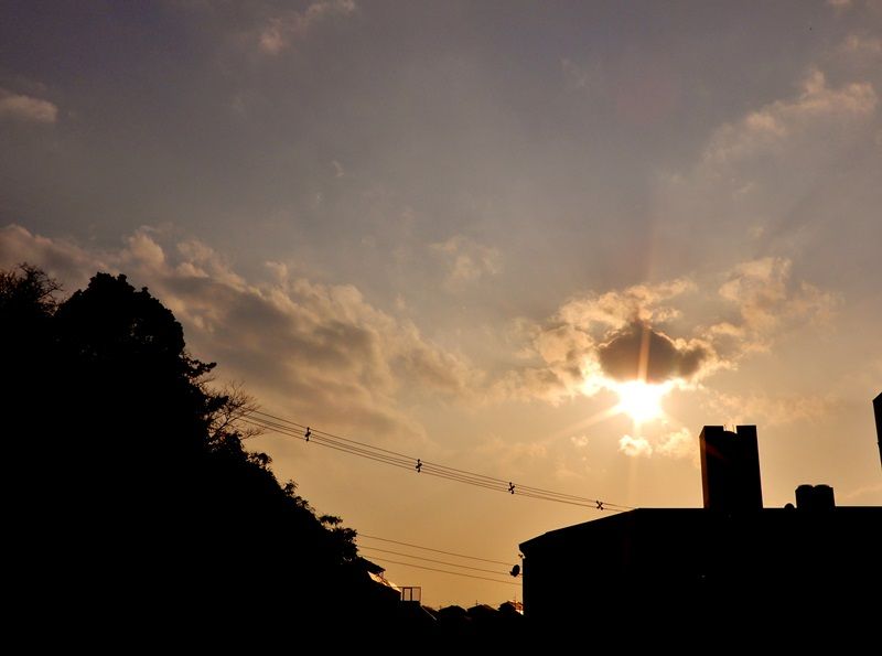 夕暮れ