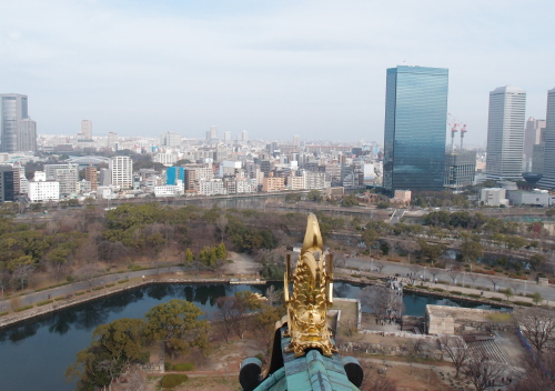 大阪城最上階
