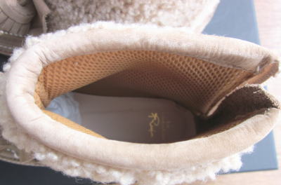 MAISON DE REEFUR 牛革×ベビーラムブーツ ベージュ 22.5cm 42000円→50%OFF 21000円 送料込ZOZOTOWN6.JPG