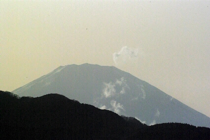 64.富士山に面白い雲が
