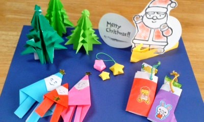 クリスマス折紙作品いろいろby野の花文庫.jpg