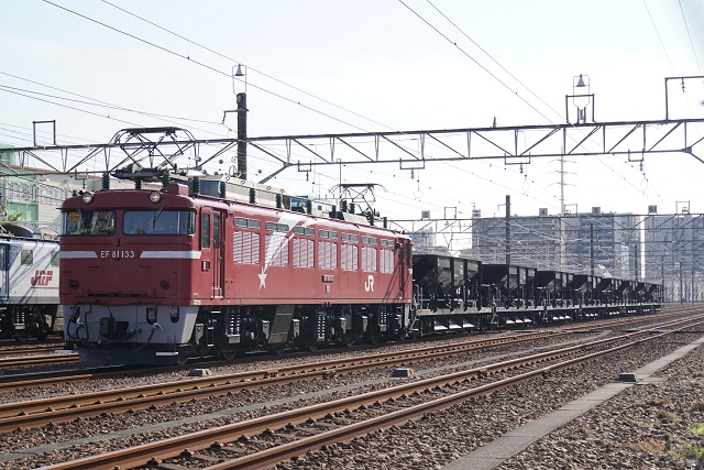 ☆彡 EF81 133牽引 水戸ホキ工臨 水戸行き5
