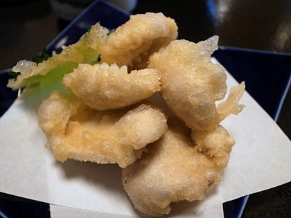 マグロの白子天ぷら