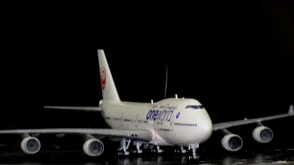 JALUX 1/200 B747-400 JAL one world塗装 JALUX 1/200 B747-400 JAL one