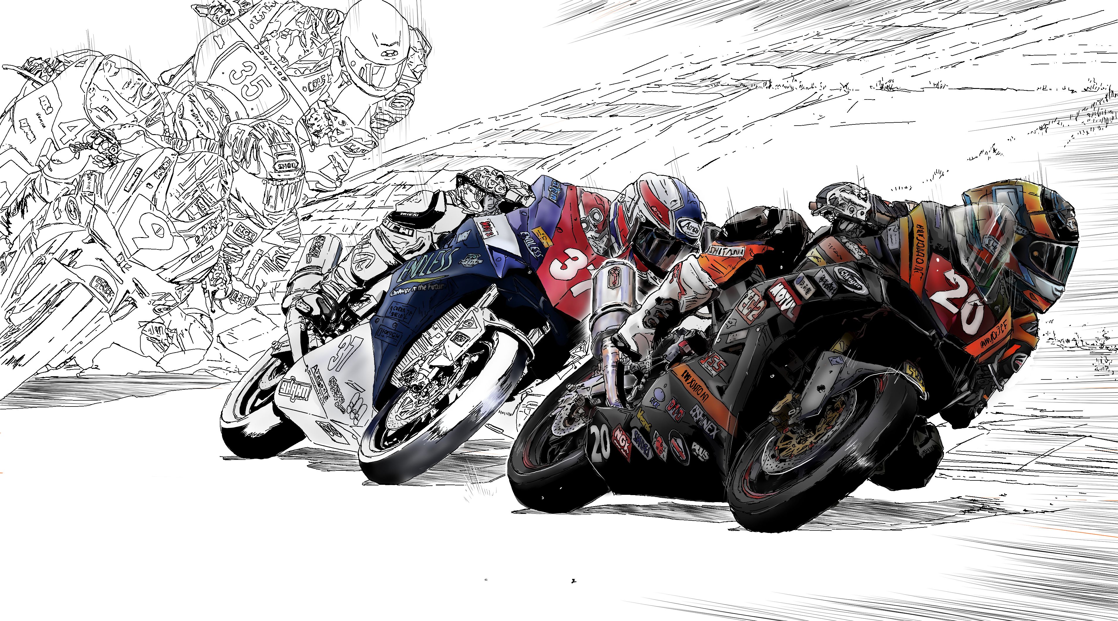 19 全日本ロードレース 筑波 Jp250 イラストを描く 80 S Bike Vol 3 楽天ブログ