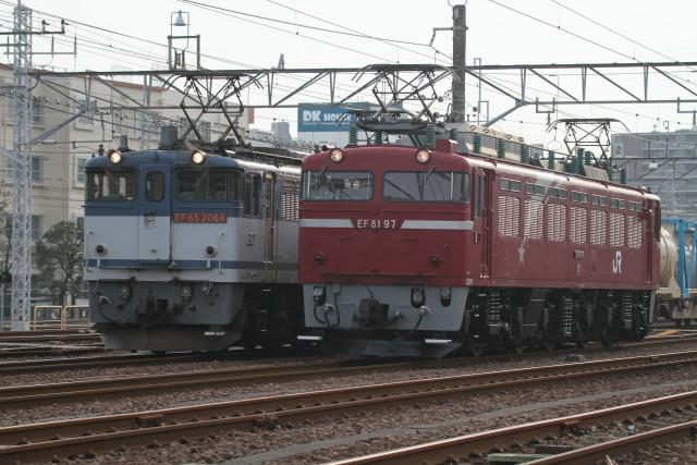 EF81 97牽引 水戸ホキ工臨 到着. 単回2