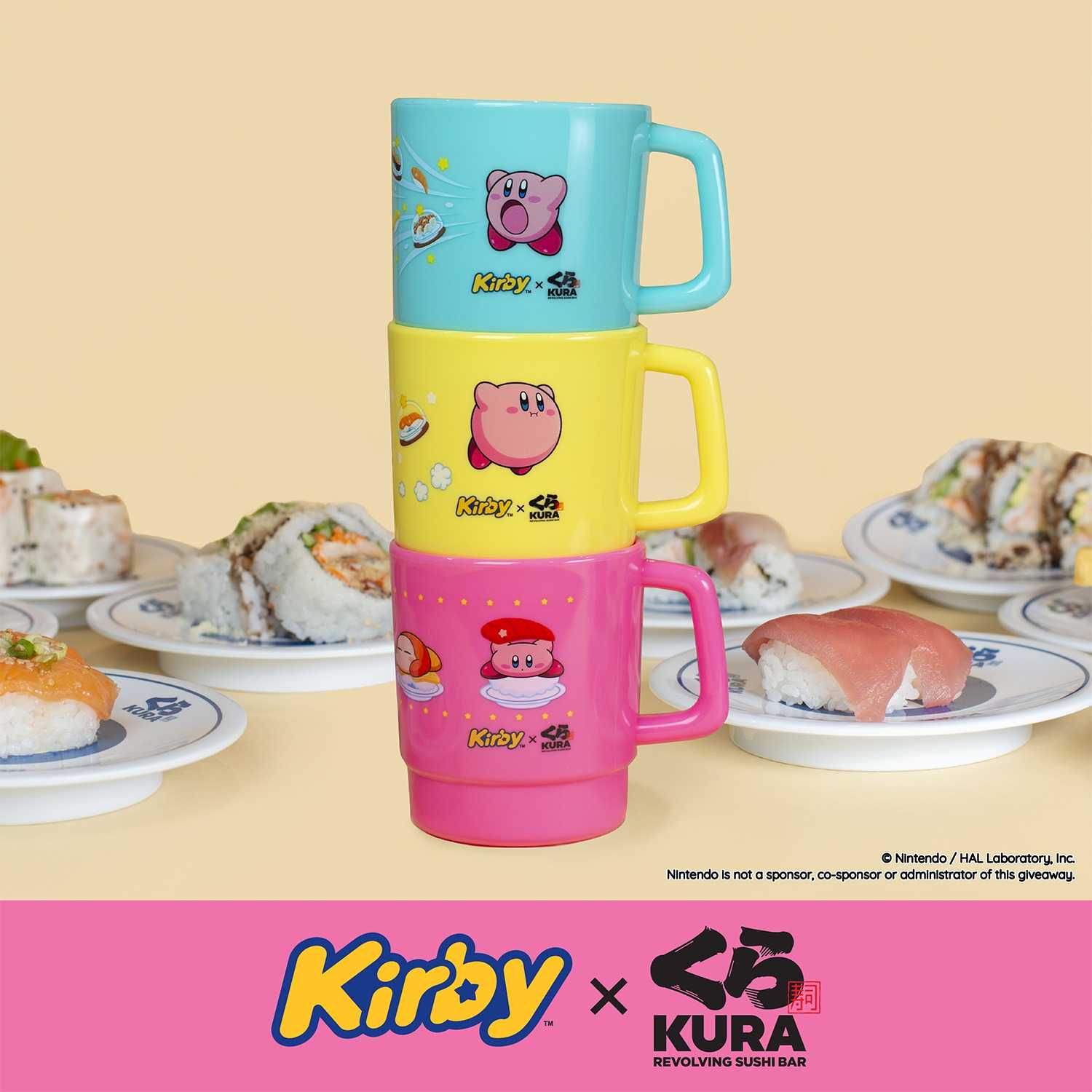 カービィ アメリカ　くら寿司コラボ　3個セット プラスチックカップ くら寿司×カービィ USA限定で開催中 | closet。 - 楽天ブログ