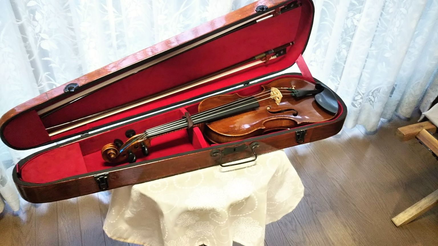 【安心】オールドバイオリン　ケースと本体のみ バイオリン