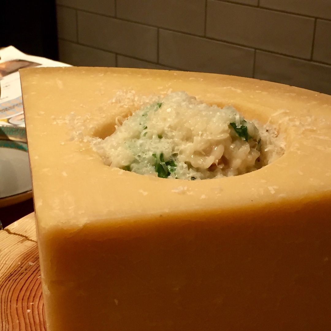 「コシヒカリ」と季節野菜と酒粕のチーズリゾット