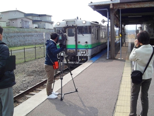 列車駅到着